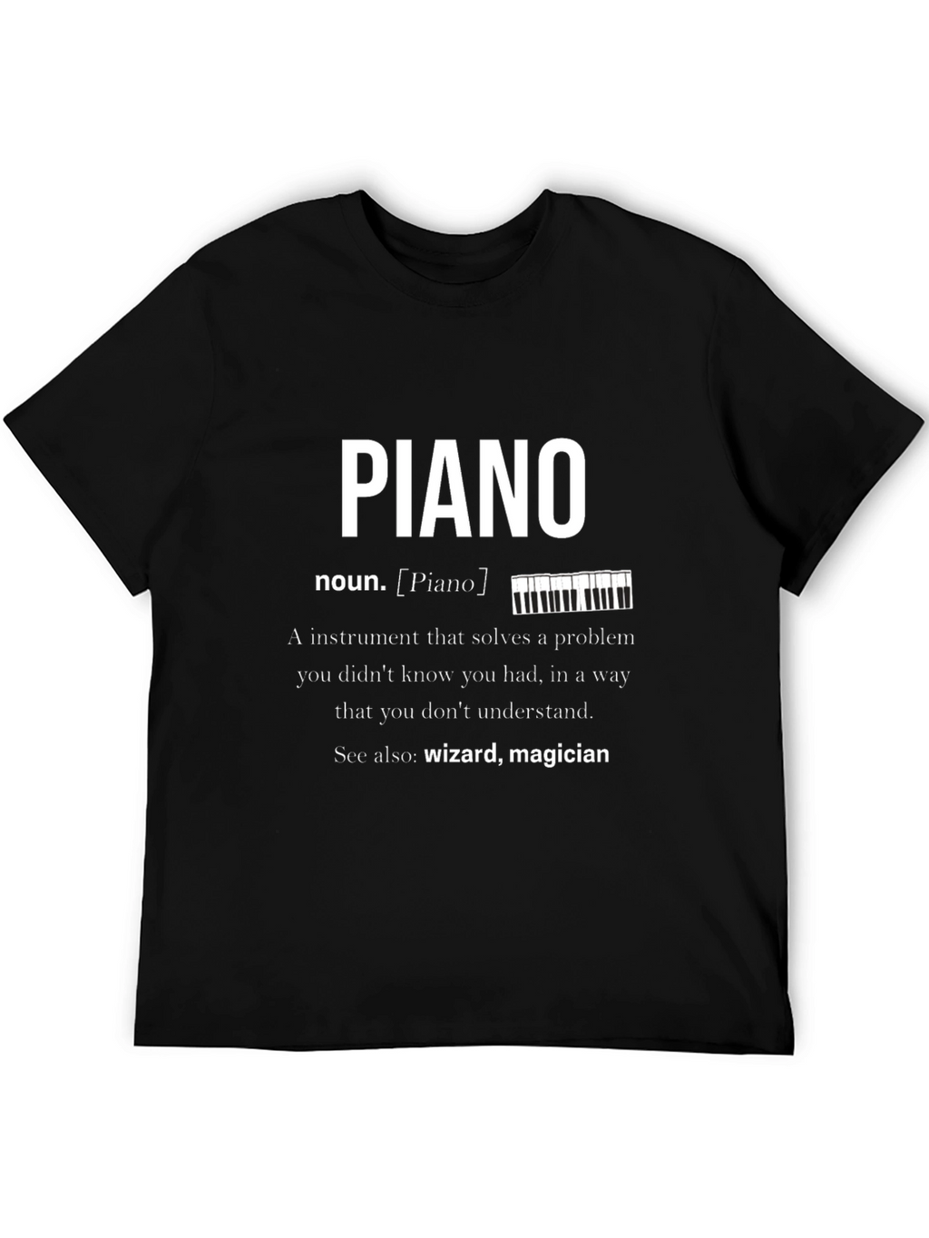 Piano Definition Graphic T-Shirt Musician Gift