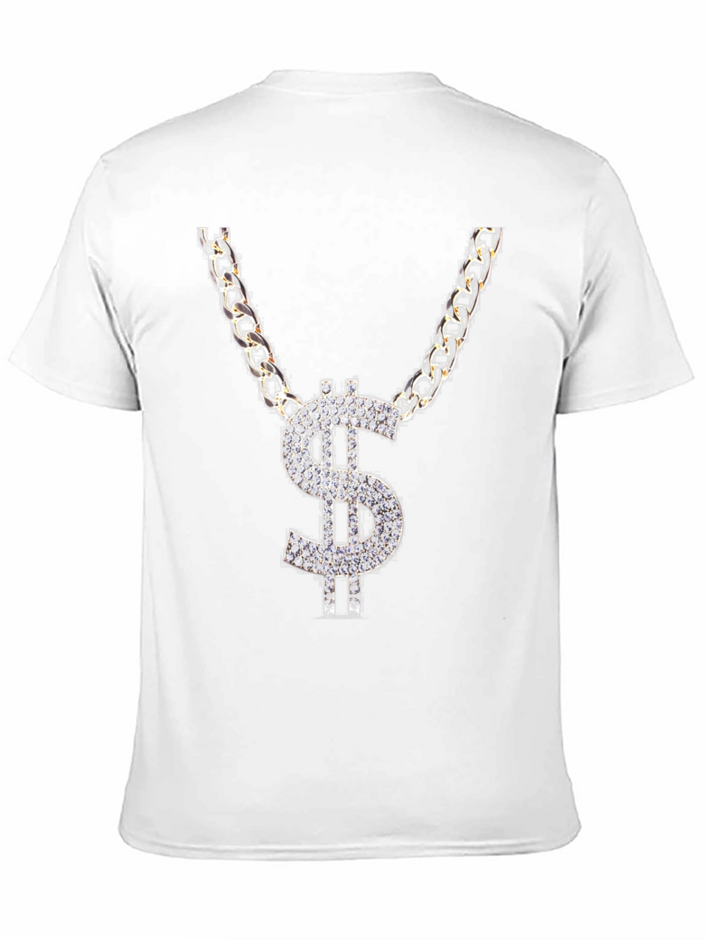 Dollar Sign Chain Graphic T-Shirt