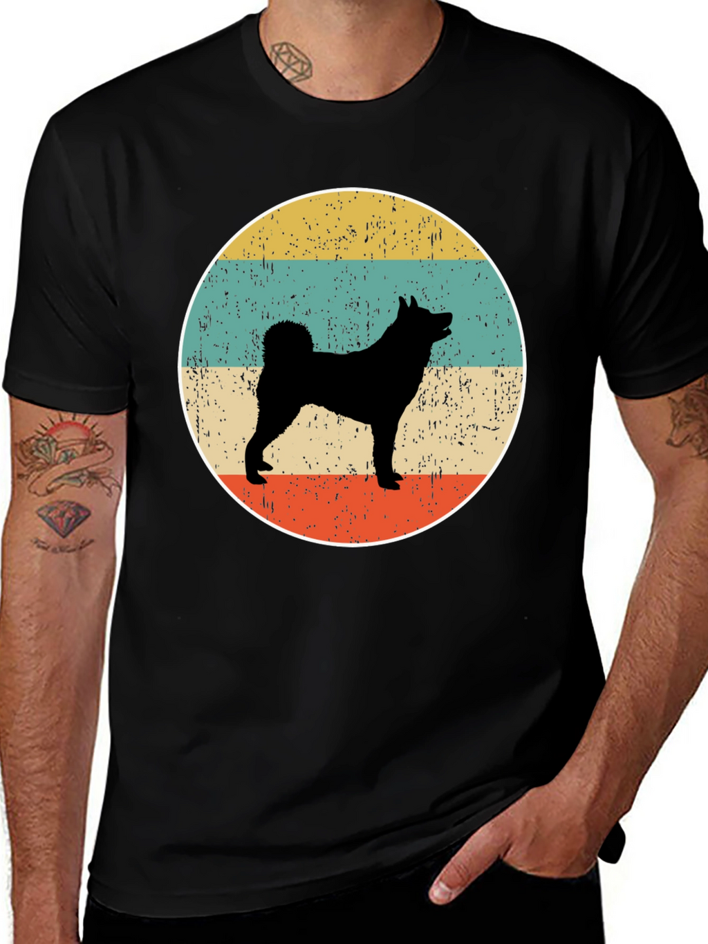 Retro Dog Silhouette T-Shirt