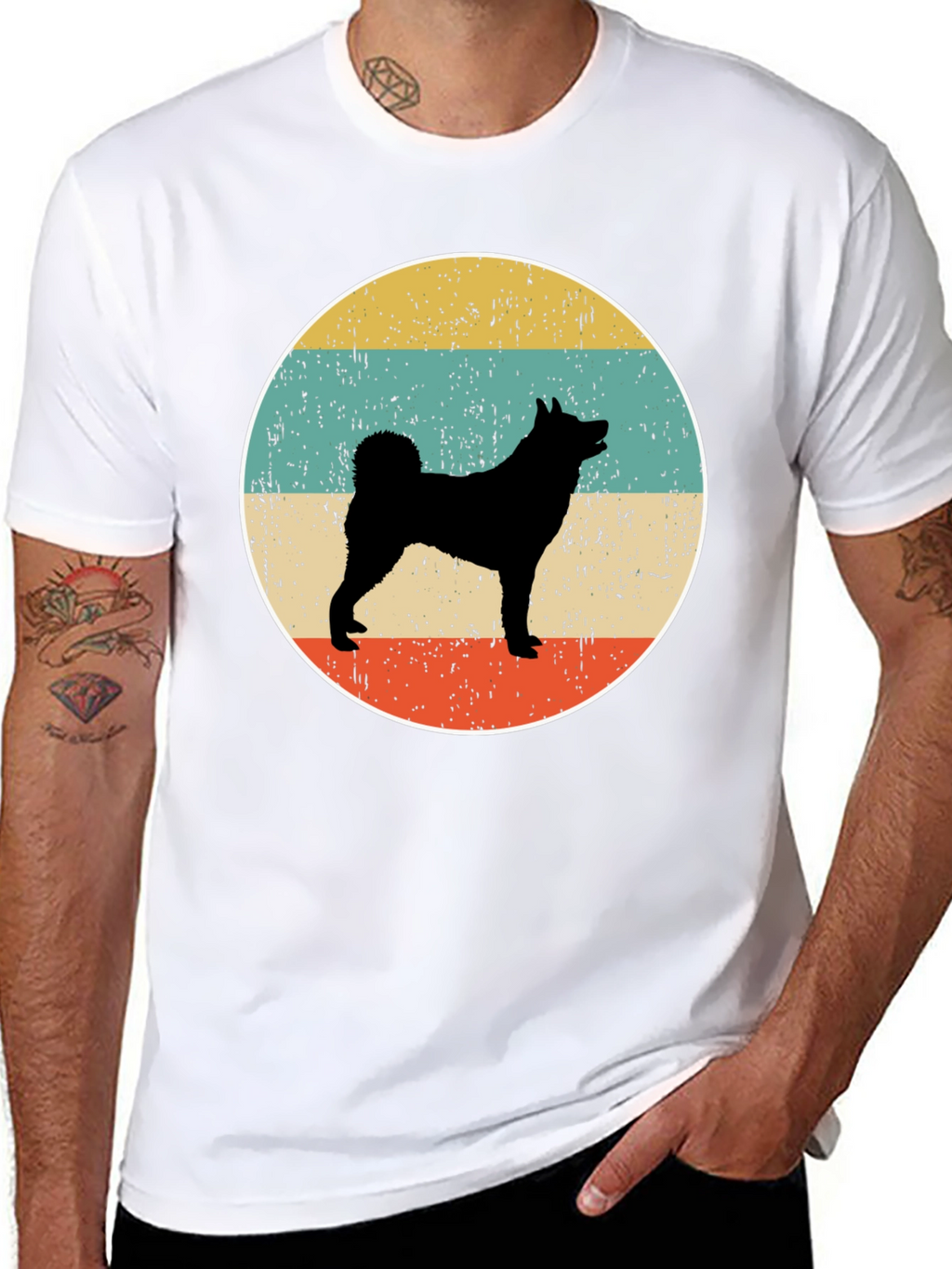 Retro Dog Silhouette T-Shirt