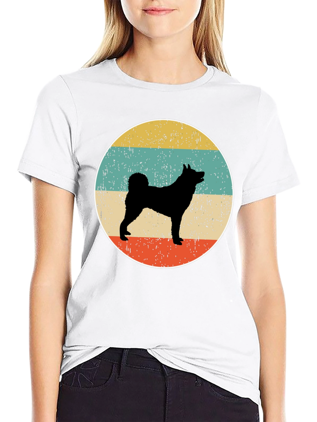 Retro Dog Silhouette T-Shirt