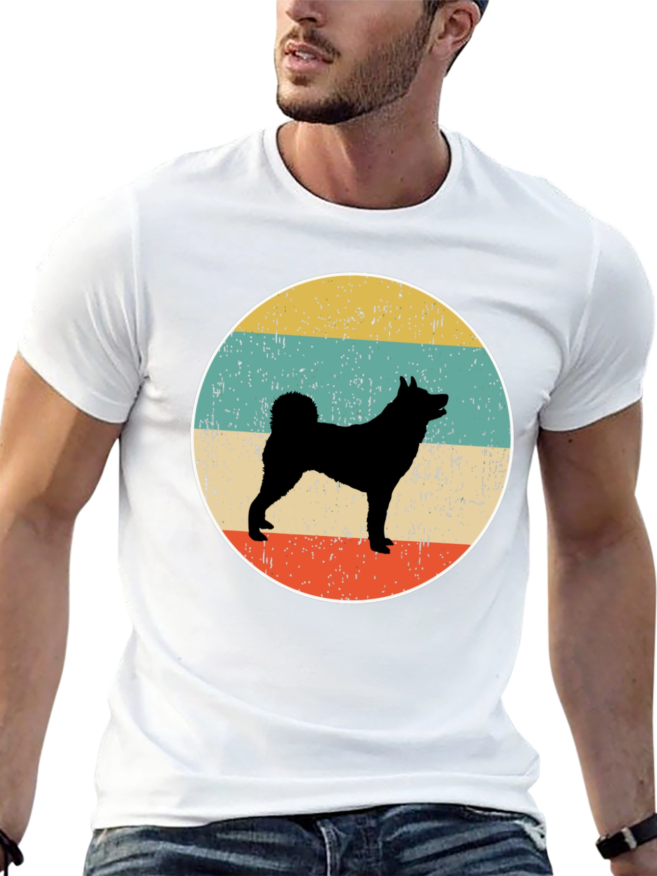Retro Dog Silhouette T-Shirt
