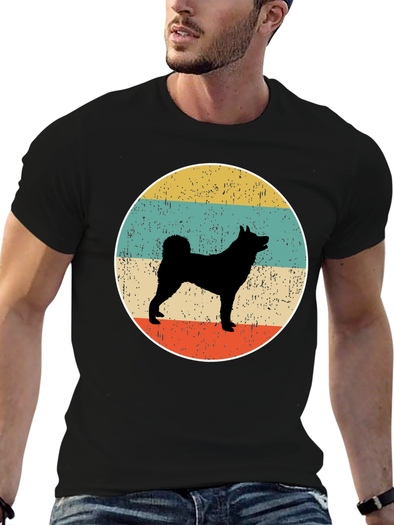 Retro Dog Silhouette T-Shirt