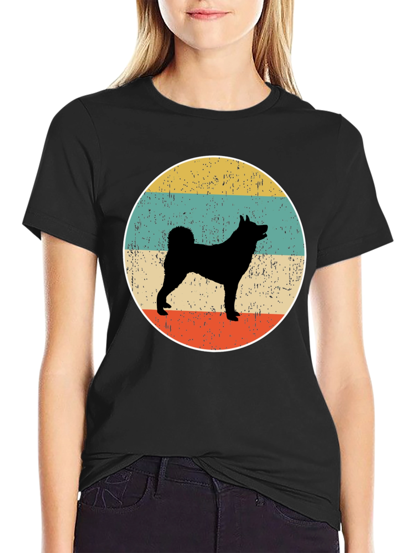 Retro Dog Silhouette T-Shirt