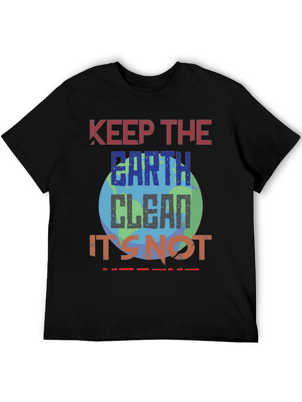 Keep Earth Clean T-Shirt - Eco-Friendly Planet Design