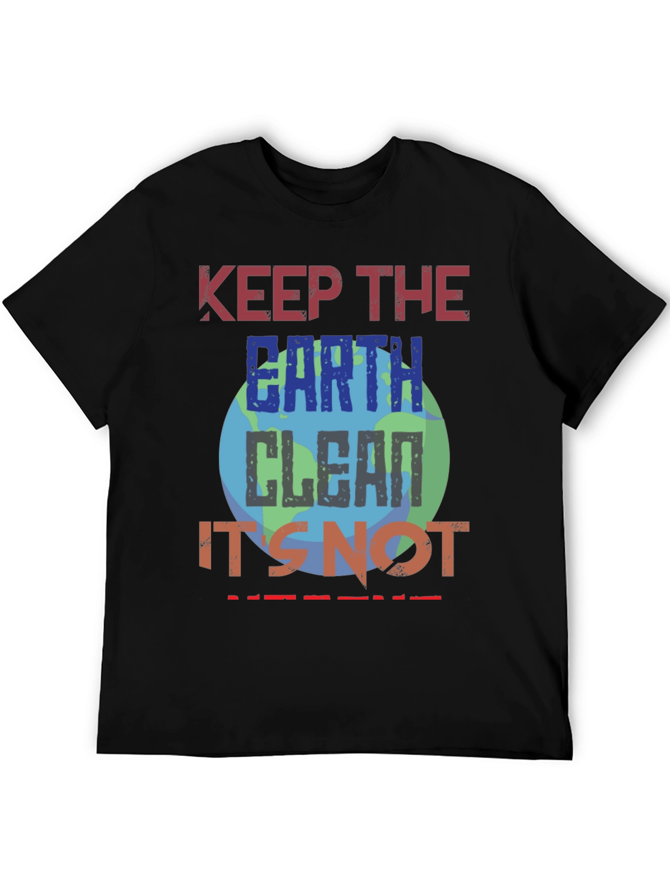 Keep Earth Clean T-Shirt - Eco-Friendly Planet Design