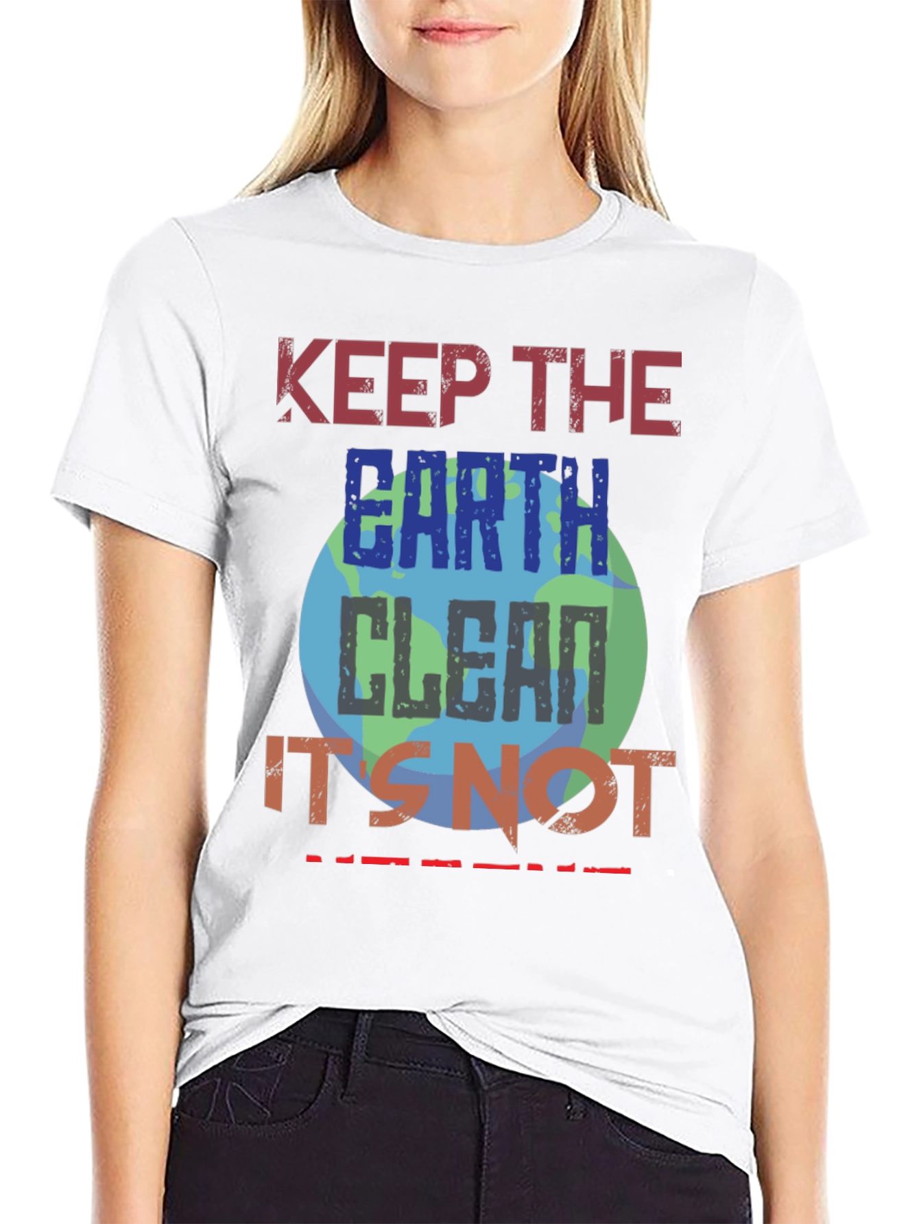 Keep Earth Clean T-Shirt - Eco-Friendly Planet Design
