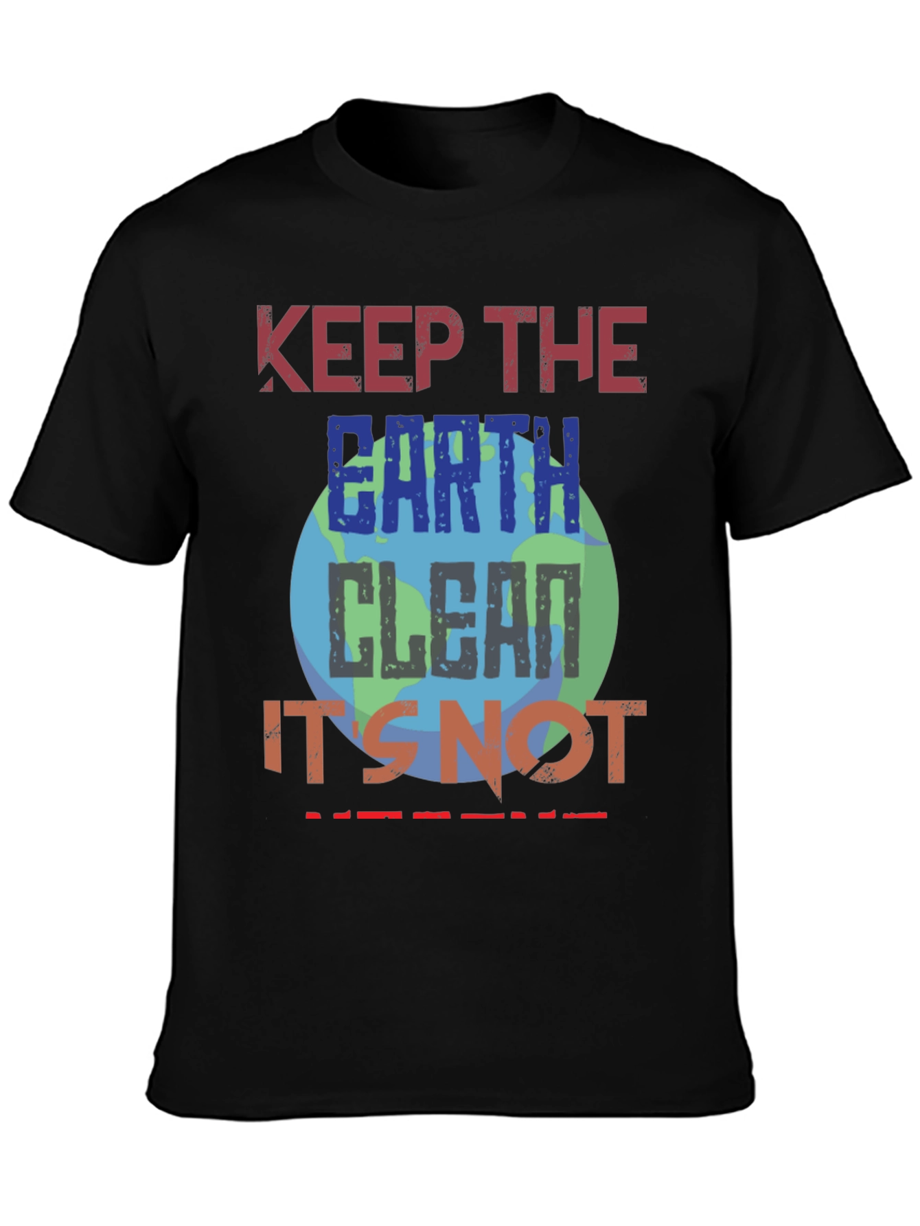 Keep Earth Clean T-Shirt - Eco-Friendly Planet Design