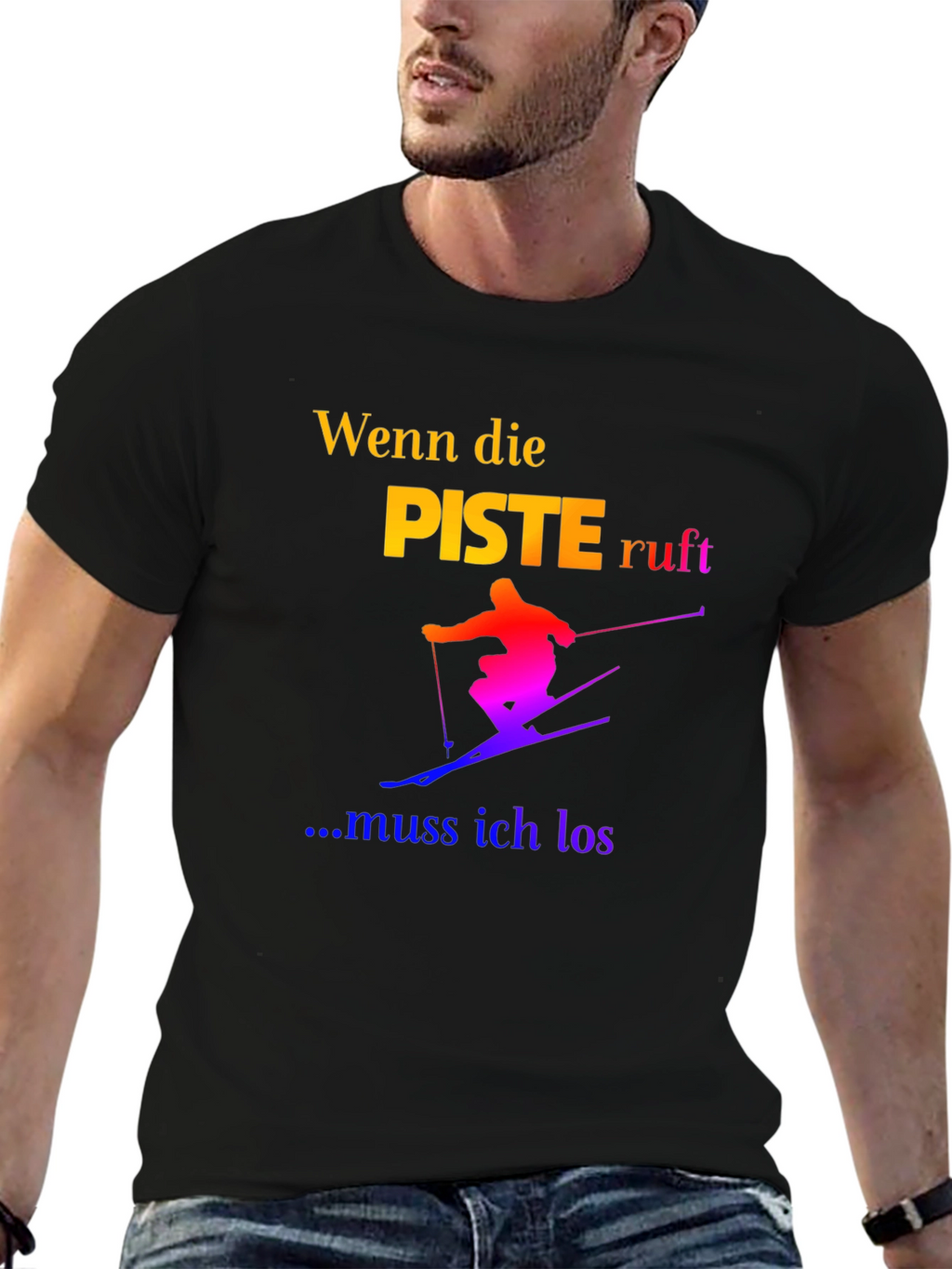 Skiing T-Shirt - Wenn die Piste Ruft