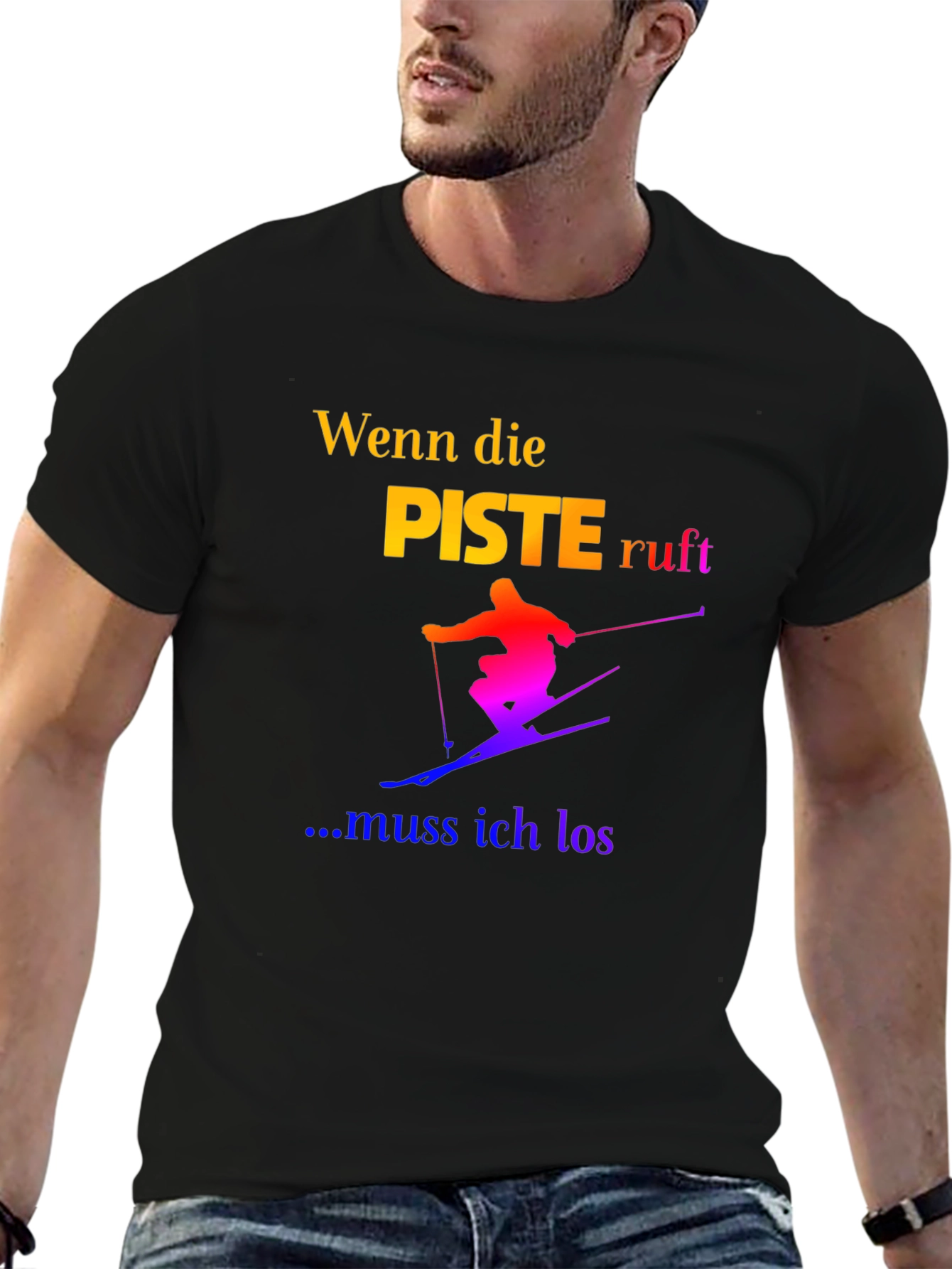 Skiing T-Shirt - Wenn die Piste Ruft