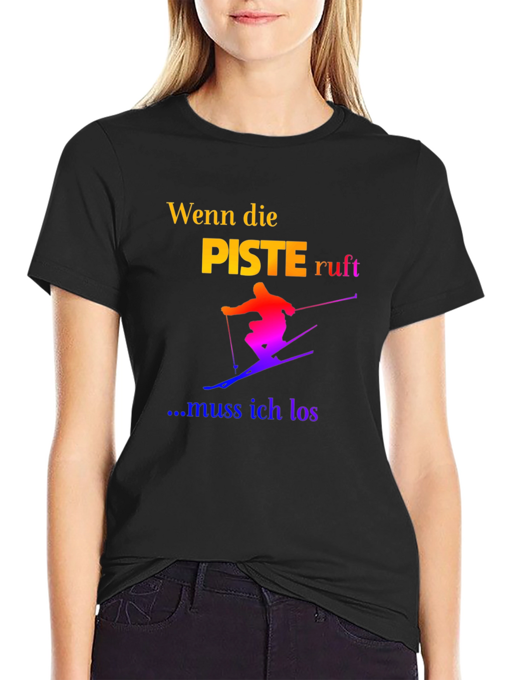Skiing T-Shirt - Wenn die Piste Ruft