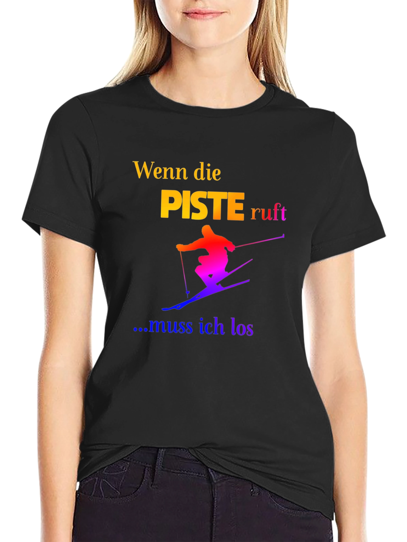 Skiing T-Shirt - Wenn die Piste Ruft