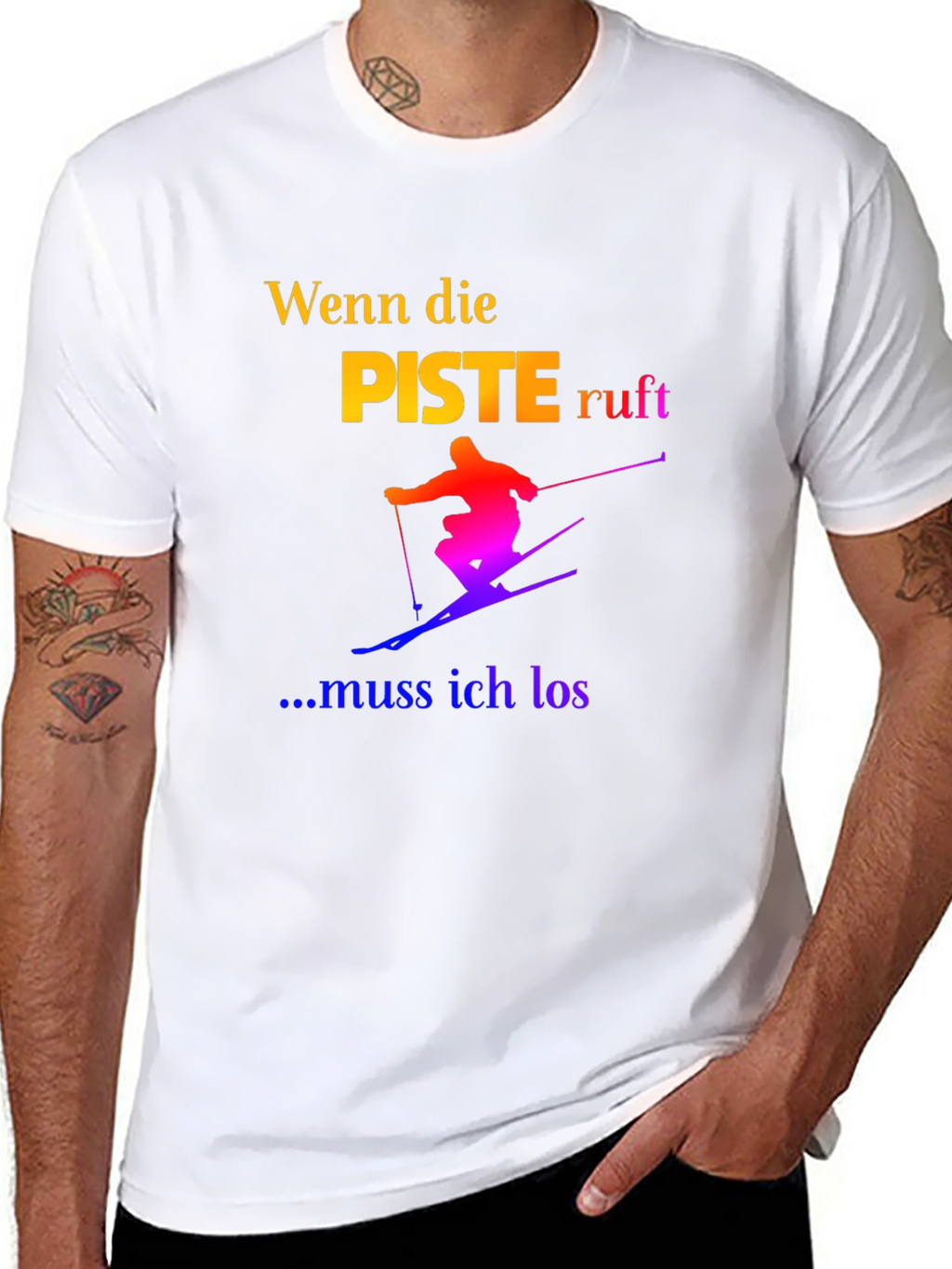 Skiing T-Shirt - Wenn die Piste Ruft