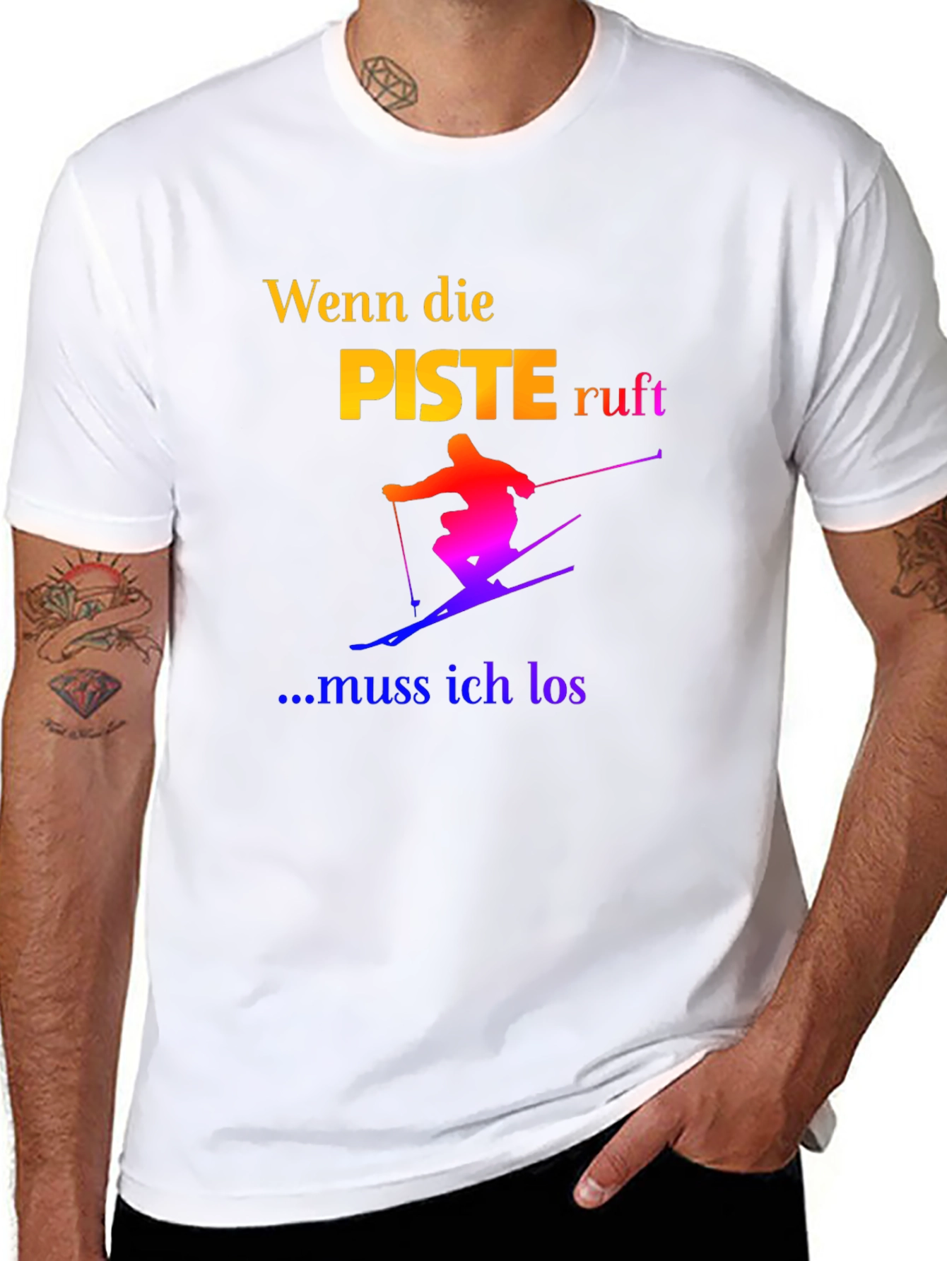 Skiing T-Shirt - Wenn die Piste Ruft