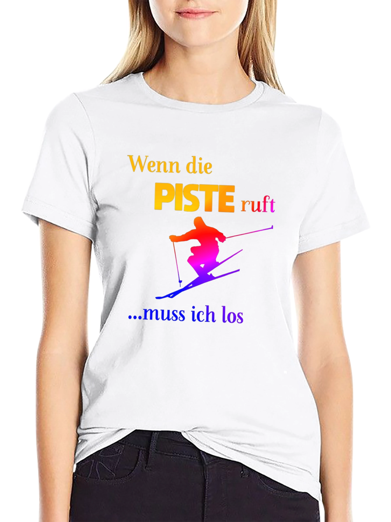 Skiing T-Shirt - Wenn die Piste Ruft