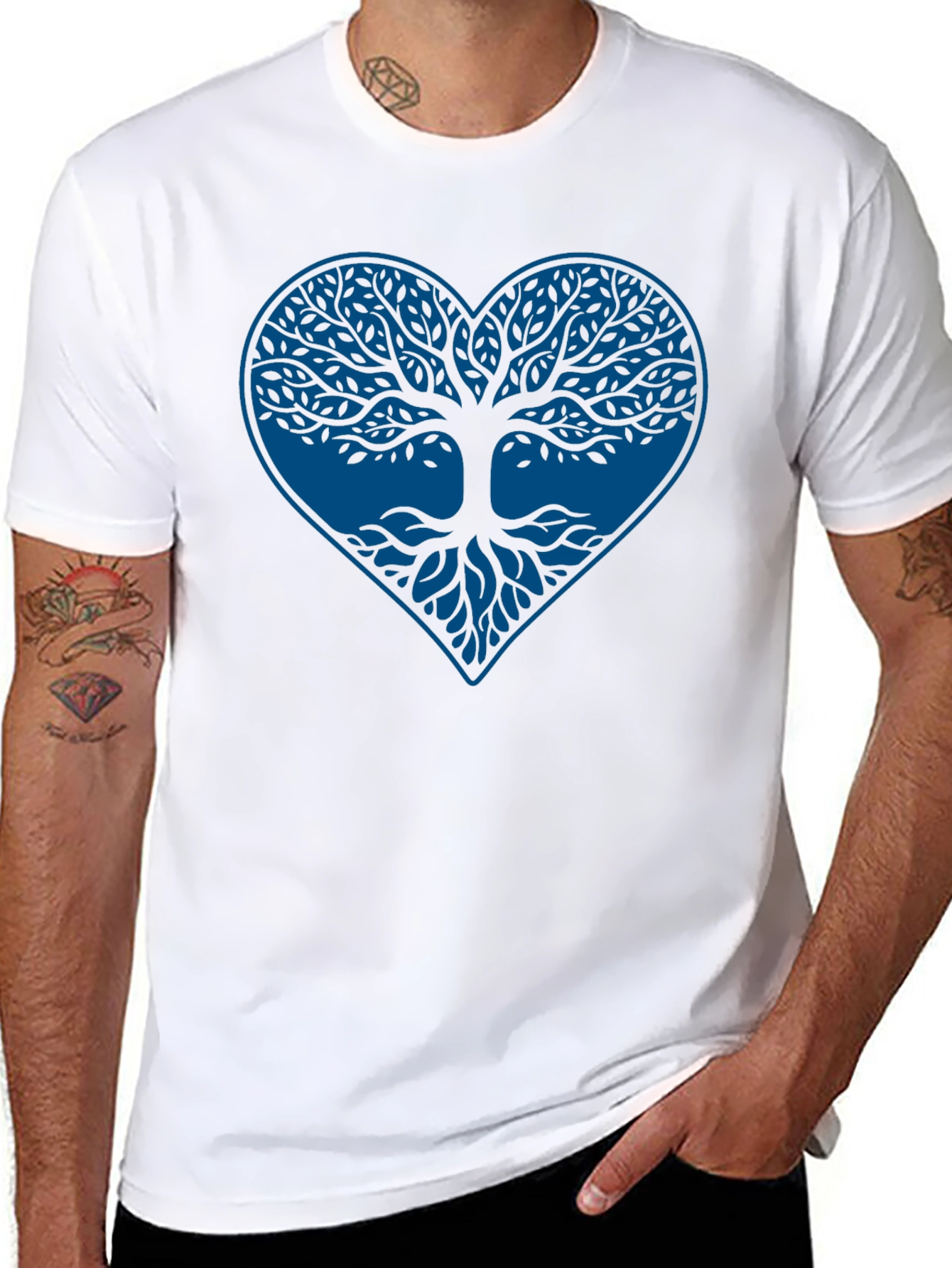 Tree of Life Heart T-Shirt - Stylish Graphic Tee