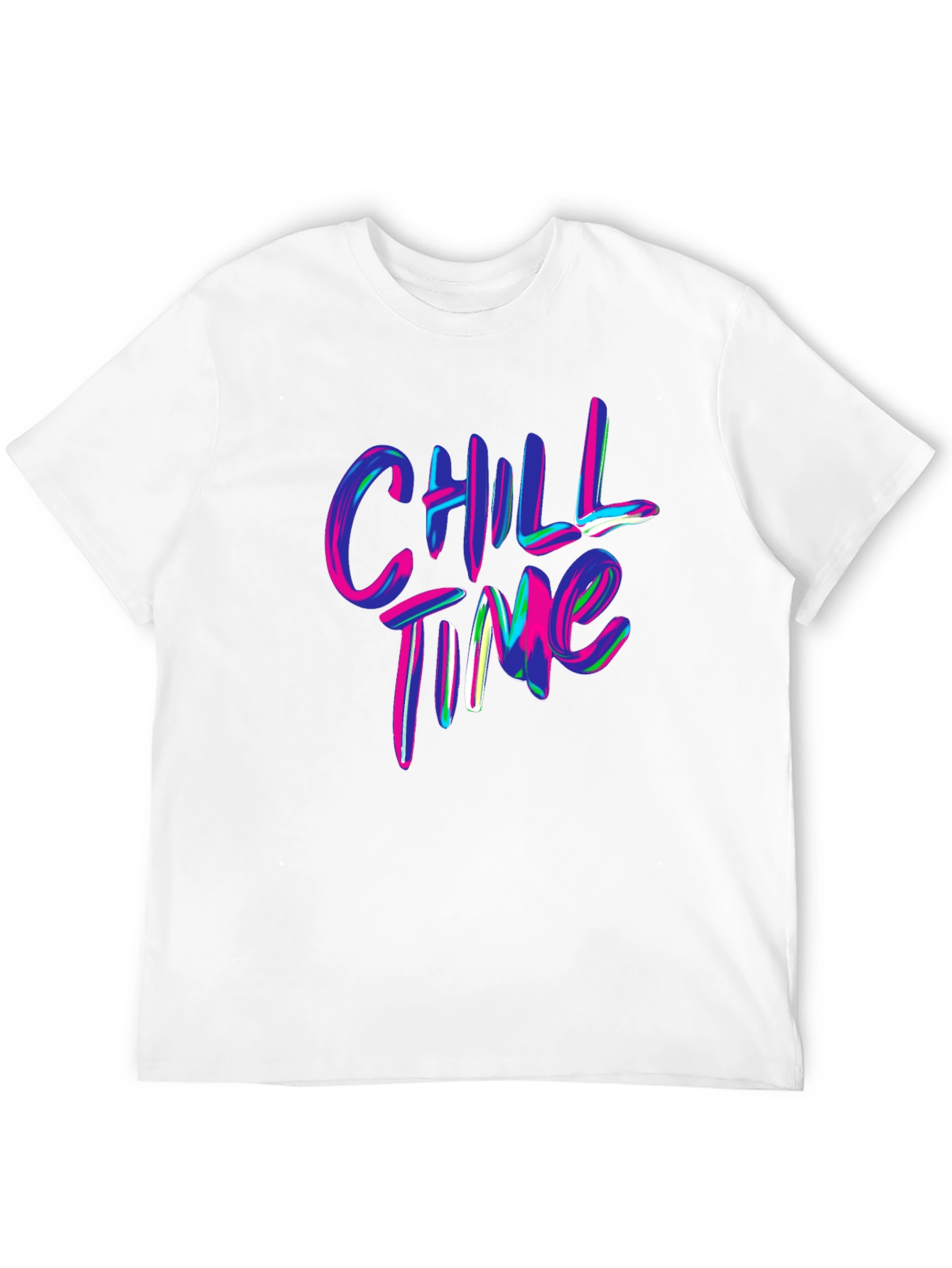 Chill Time Graphic Tee - Vibrant & Relaxed Style