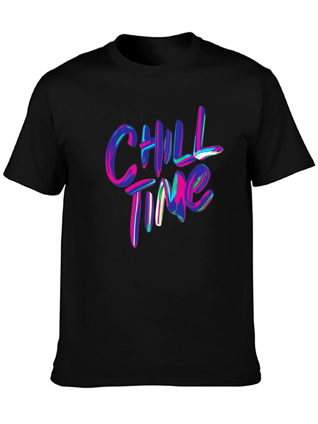 Chill Time Graphic Tee - Vibrant & Relaxed Style