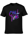 Chill Time Graphic Tee - Vibrant & Relaxed Style