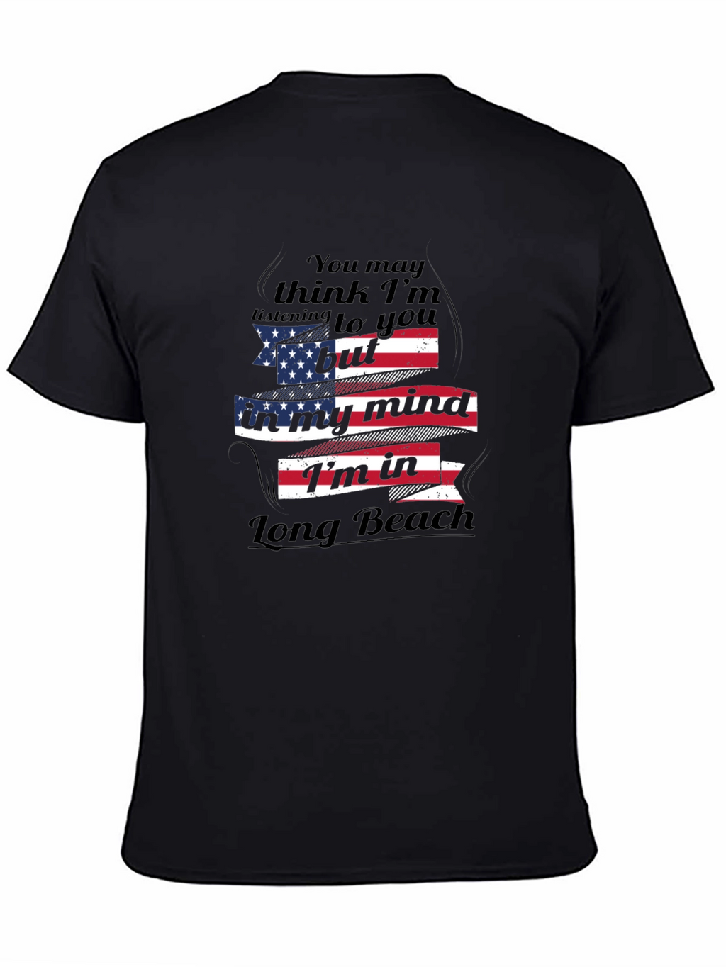 Long Beach Mind T-Shirt - Patriotic Design