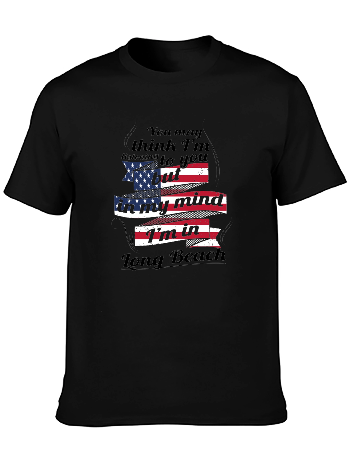 Long Beach Mind T-Shirt - Patriotic Design