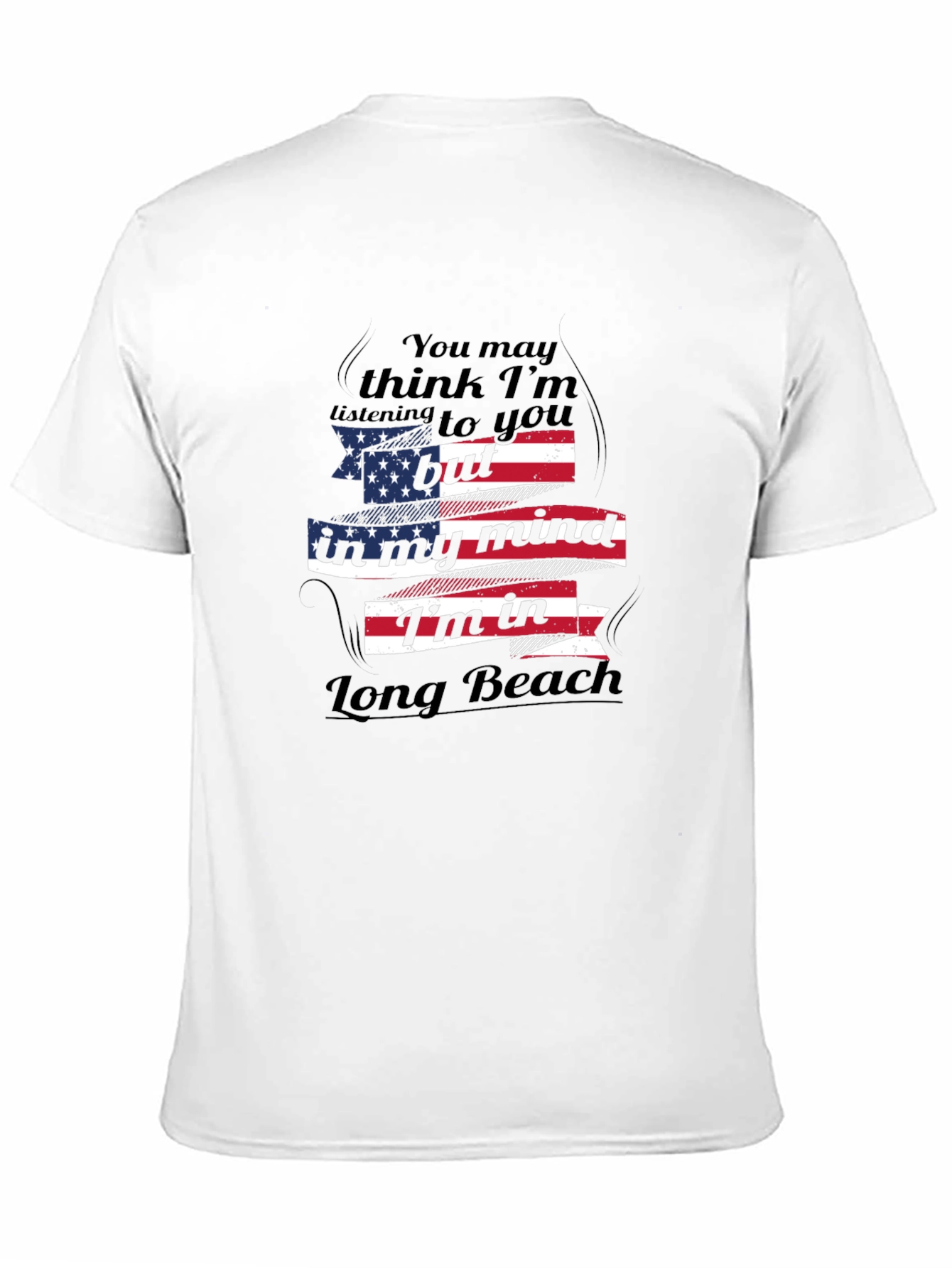 Long Beach Mind T-Shirt - Patriotic Design