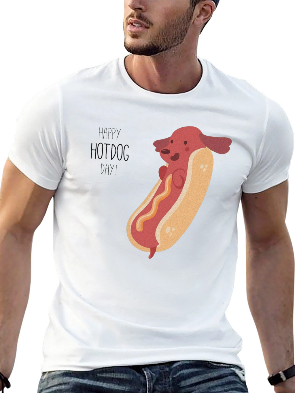 Hot Dog Dachshund Graphic T-Shirt