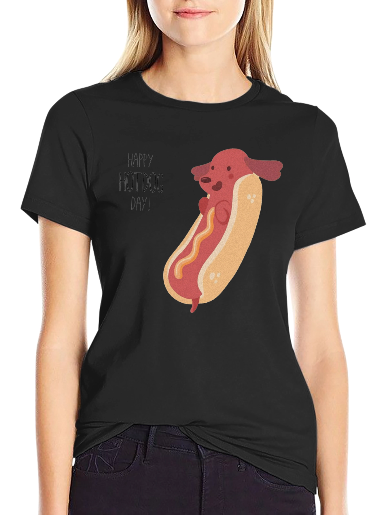 Hot Dog Dachshund Graphic T-Shirt