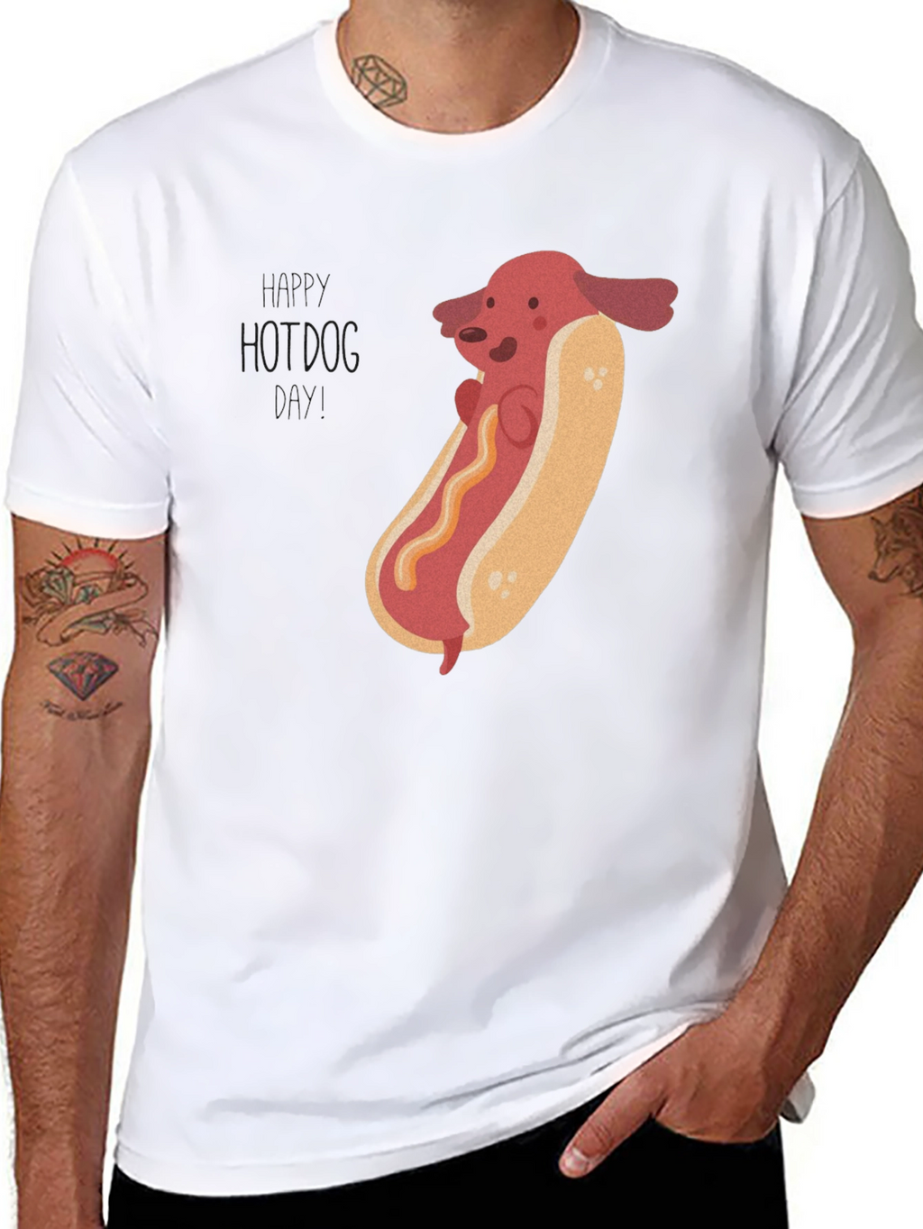 Hot Dog Dachshund Graphic T-Shirt
