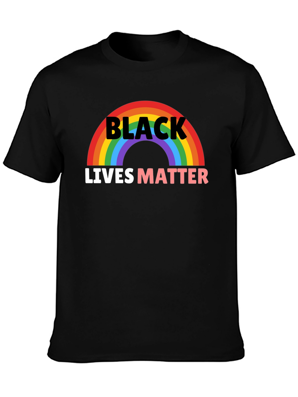 Black Lives Matter Rainbow Graphic Tee