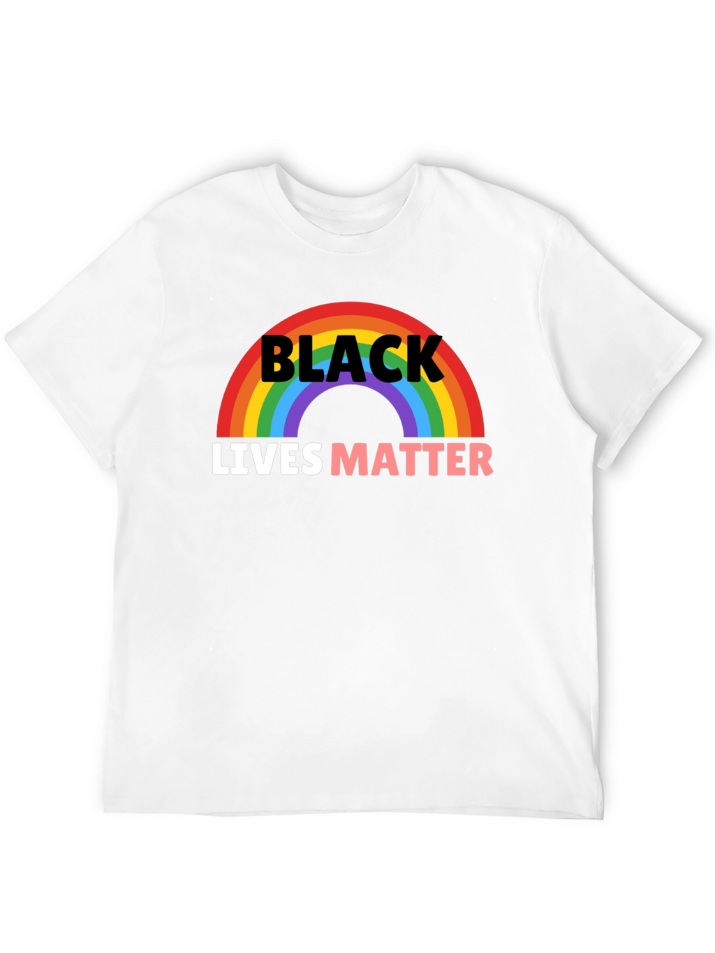 Black Lives Matter Rainbow Graphic Tee