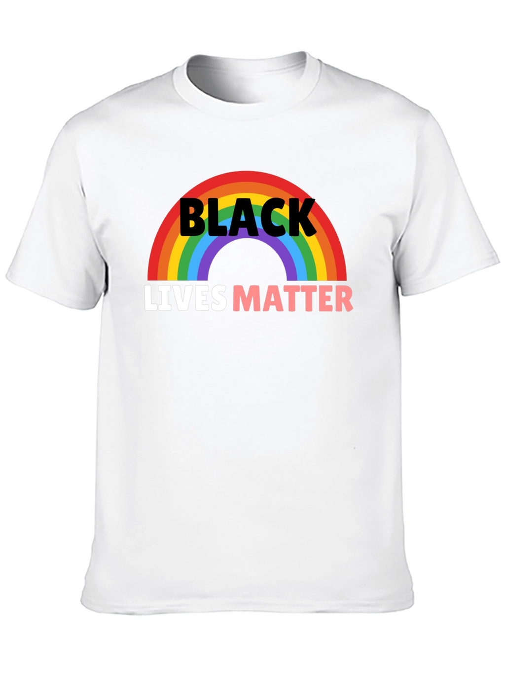 Black Lives Matter Rainbow Graphic Tee