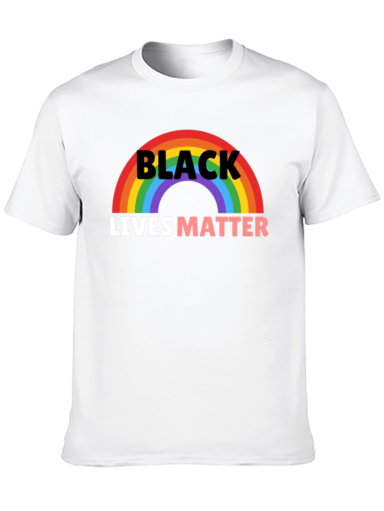 Black Lives Matter Rainbow Graphic Tee