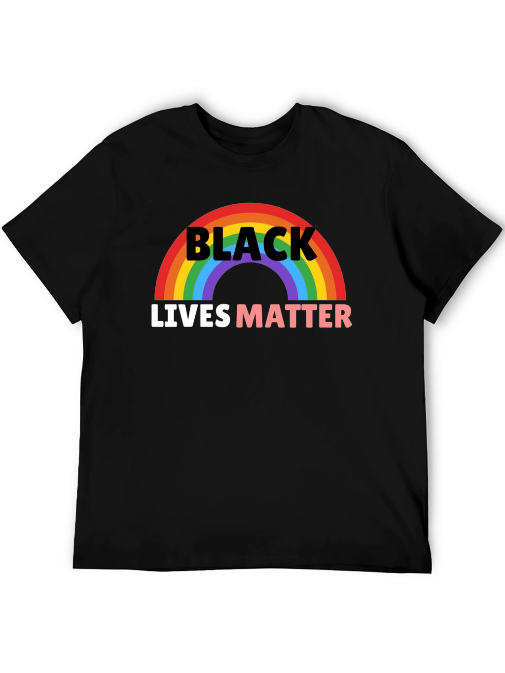 Black Lives Matter Rainbow Graphic Tee
