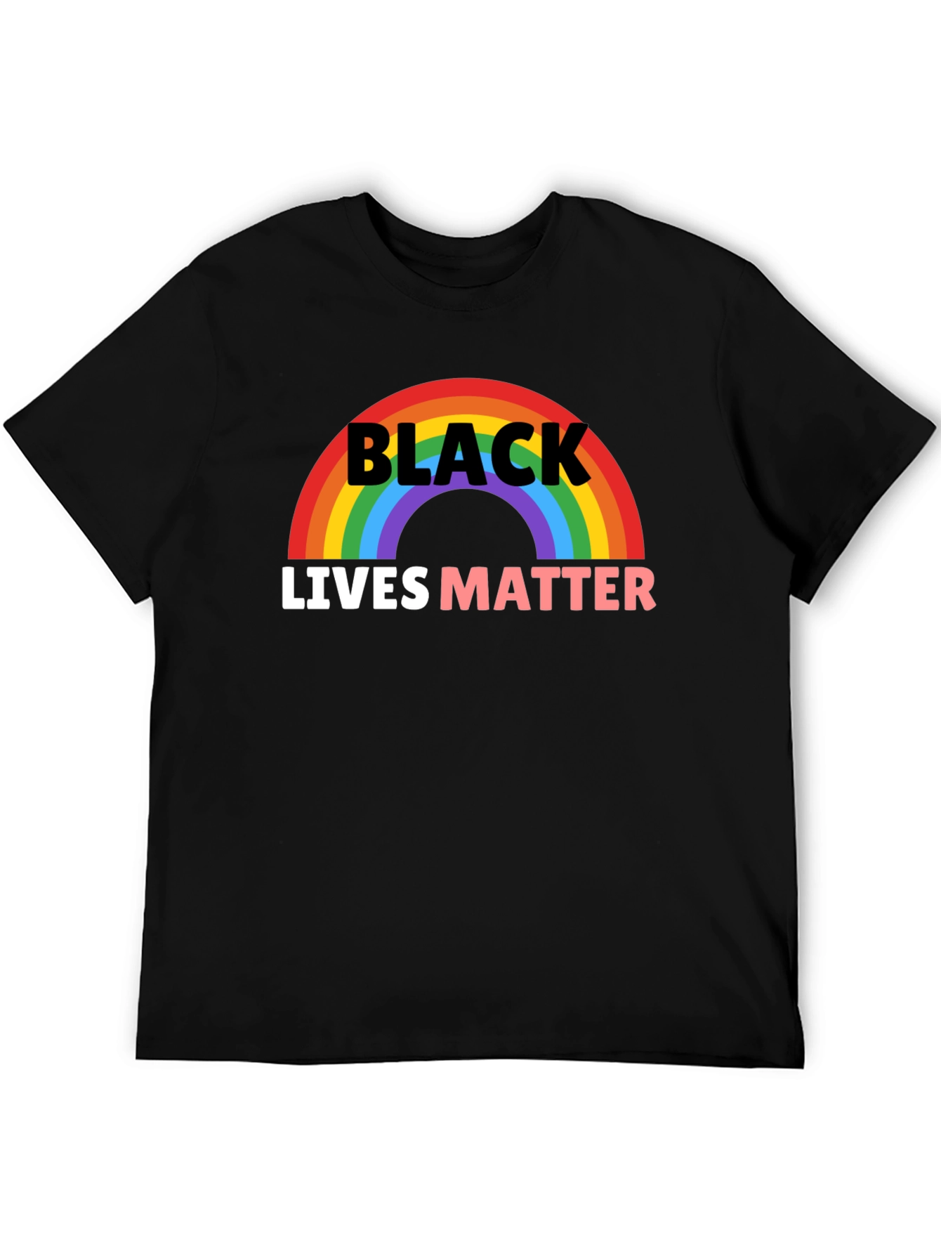 Black Lives Matter Rainbow Graphic Tee