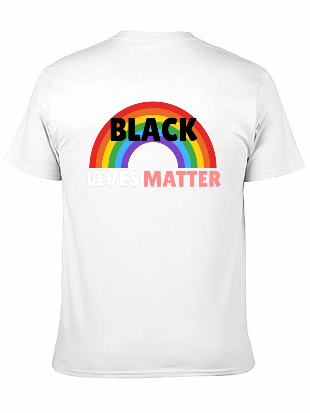 Black Lives Matter Rainbow Graphic Tee