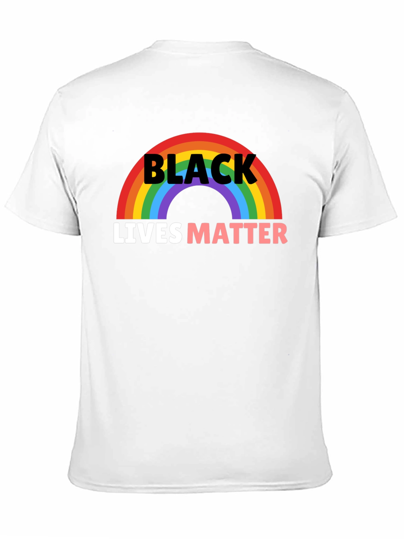Black Lives Matter Rainbow Graphic Tee