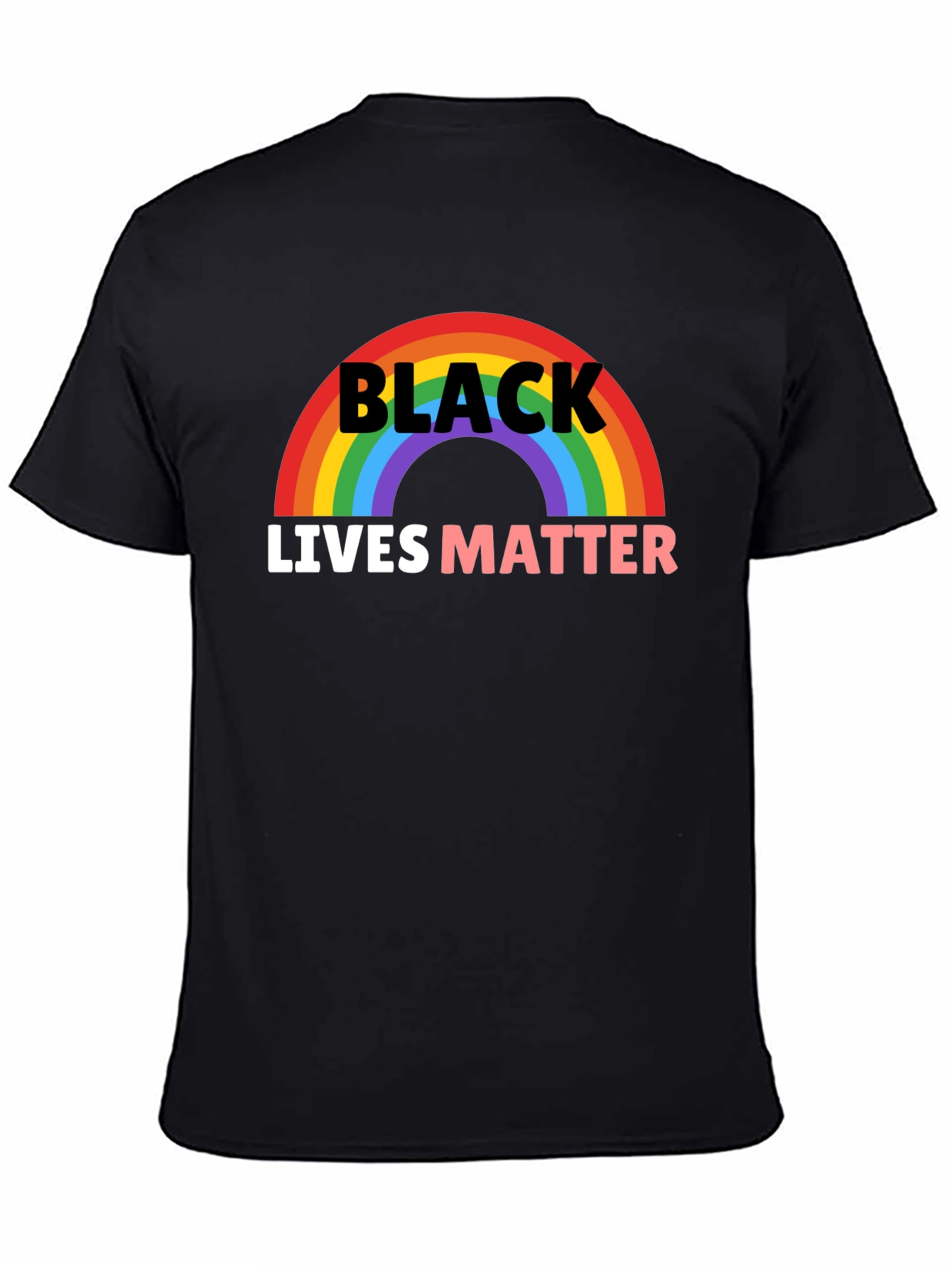 Black Lives Matter Rainbow Graphic Tee