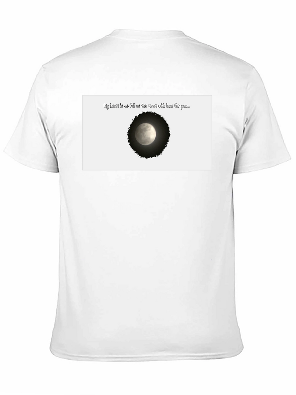 Moon Love T-Shirt - Heart Full of Love Design