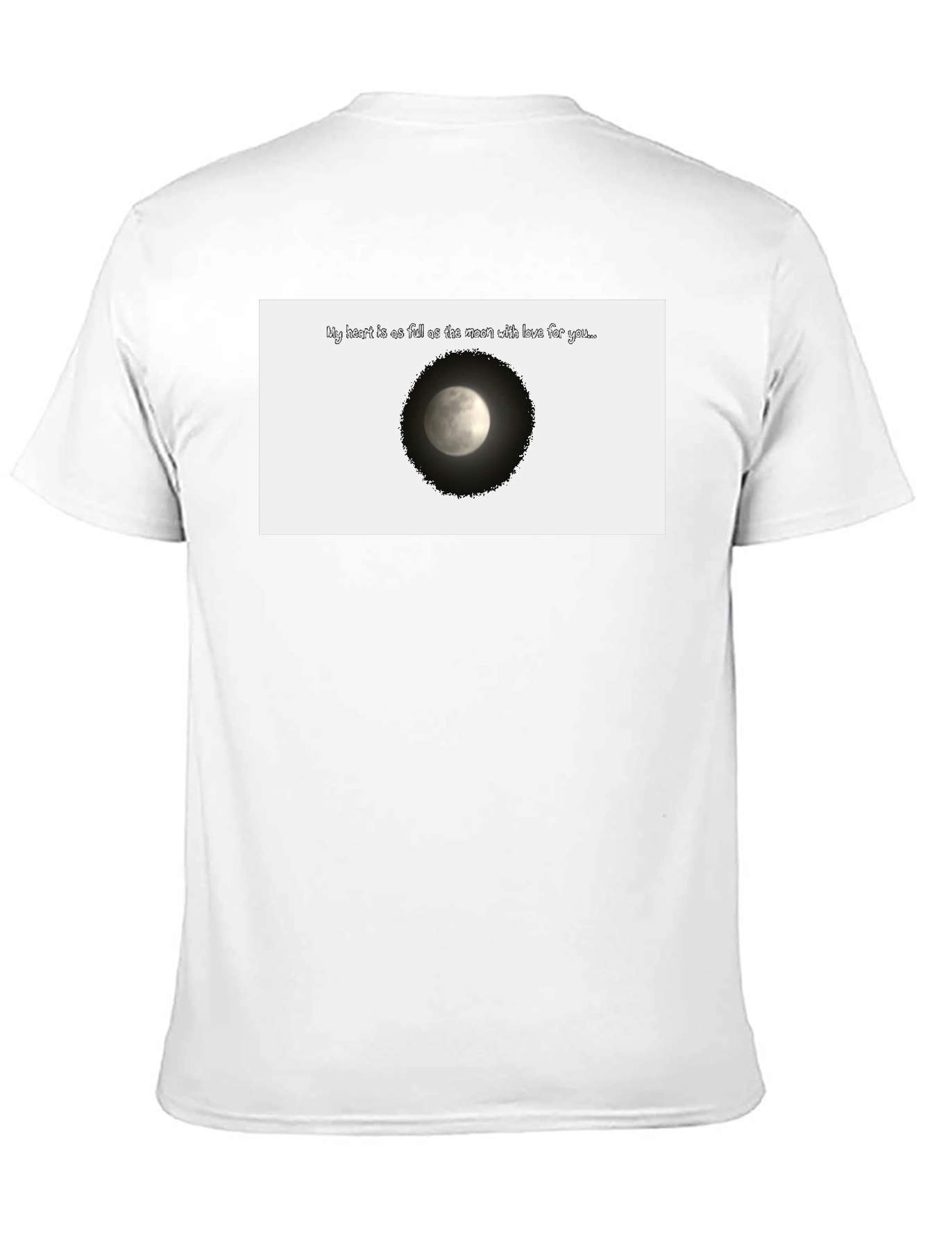 Moon Love T-Shirt - Heart Full of Love Design