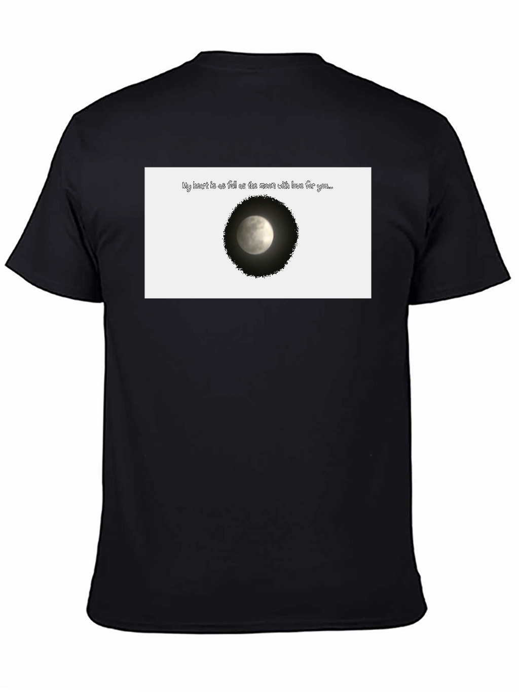 Moon Love T-Shirt - Heart Full of Love Design
