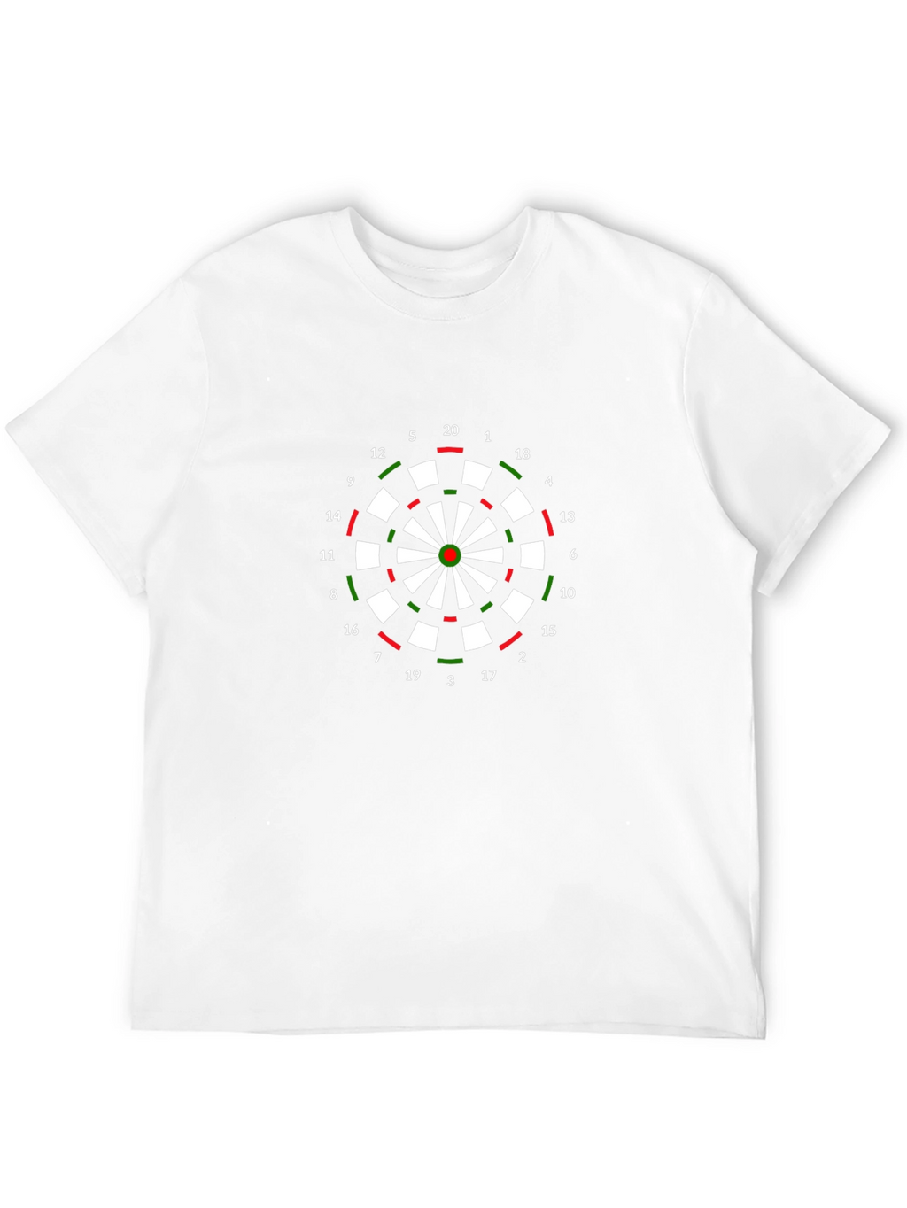 Darts Board Graphic T-Shirt - Classic Dartboard Tee