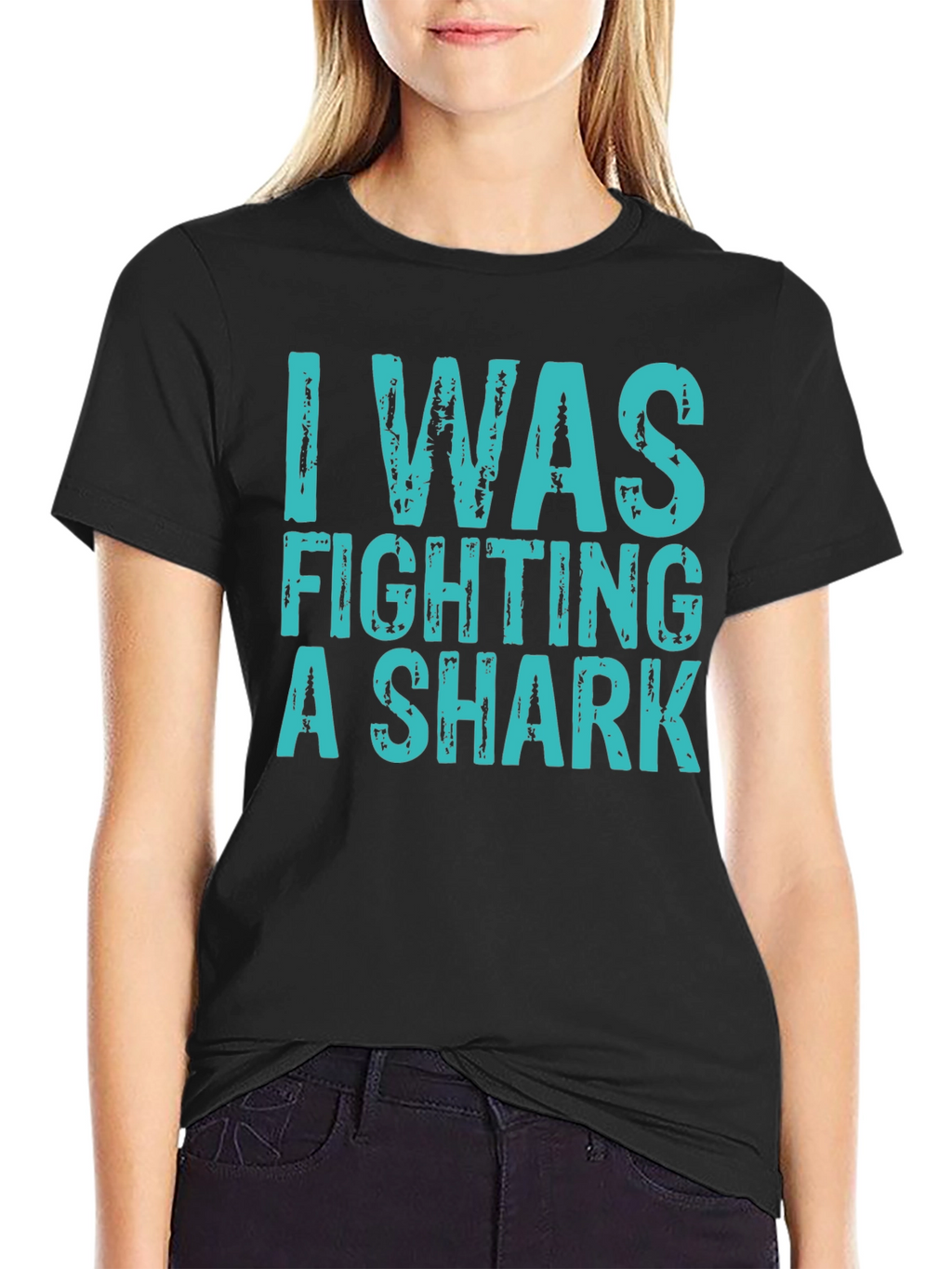 I Was Fighting A Shark Graphic Tee