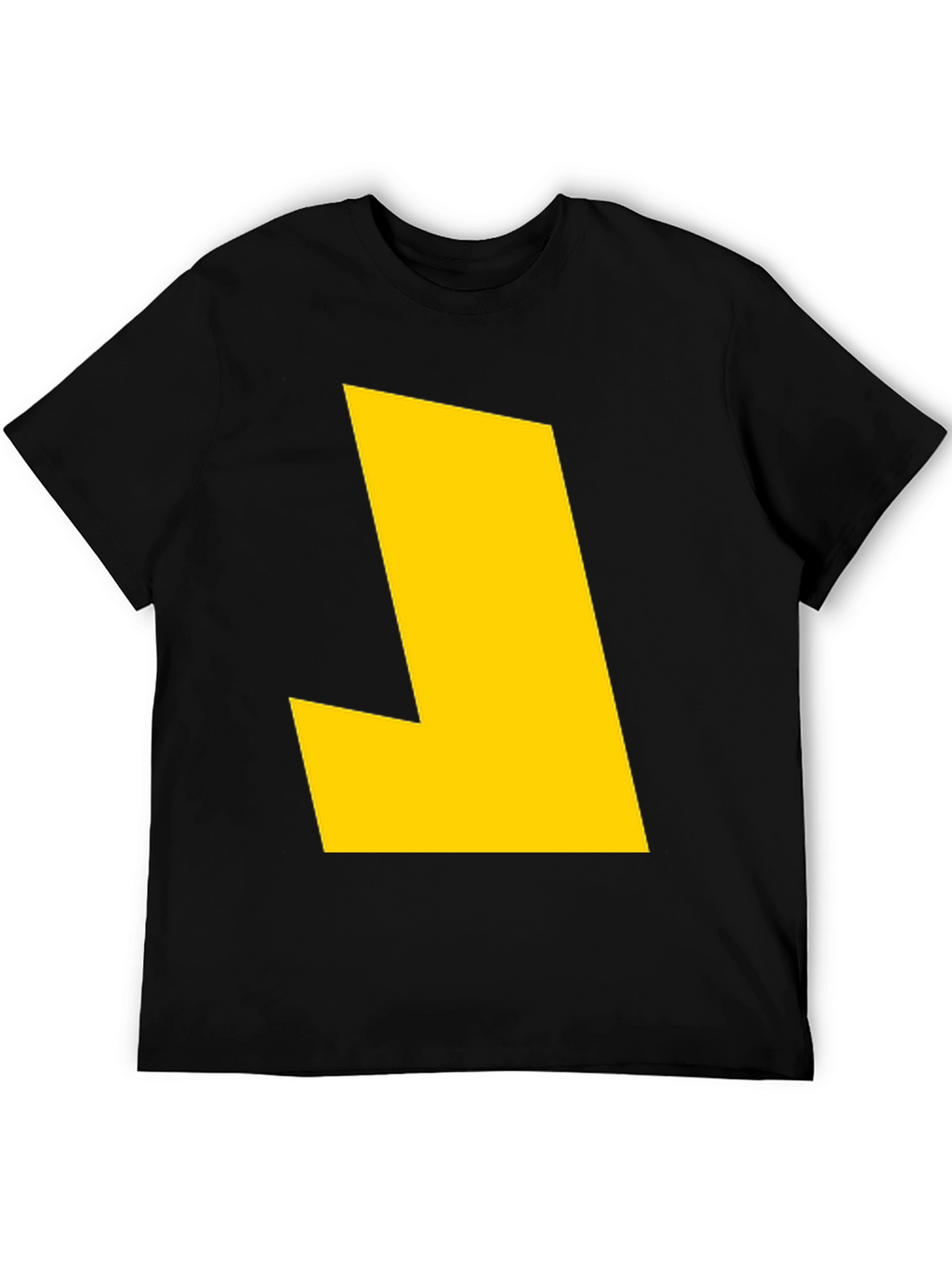 Bold Yellow Graphic Tee - Modern Statement Shirt