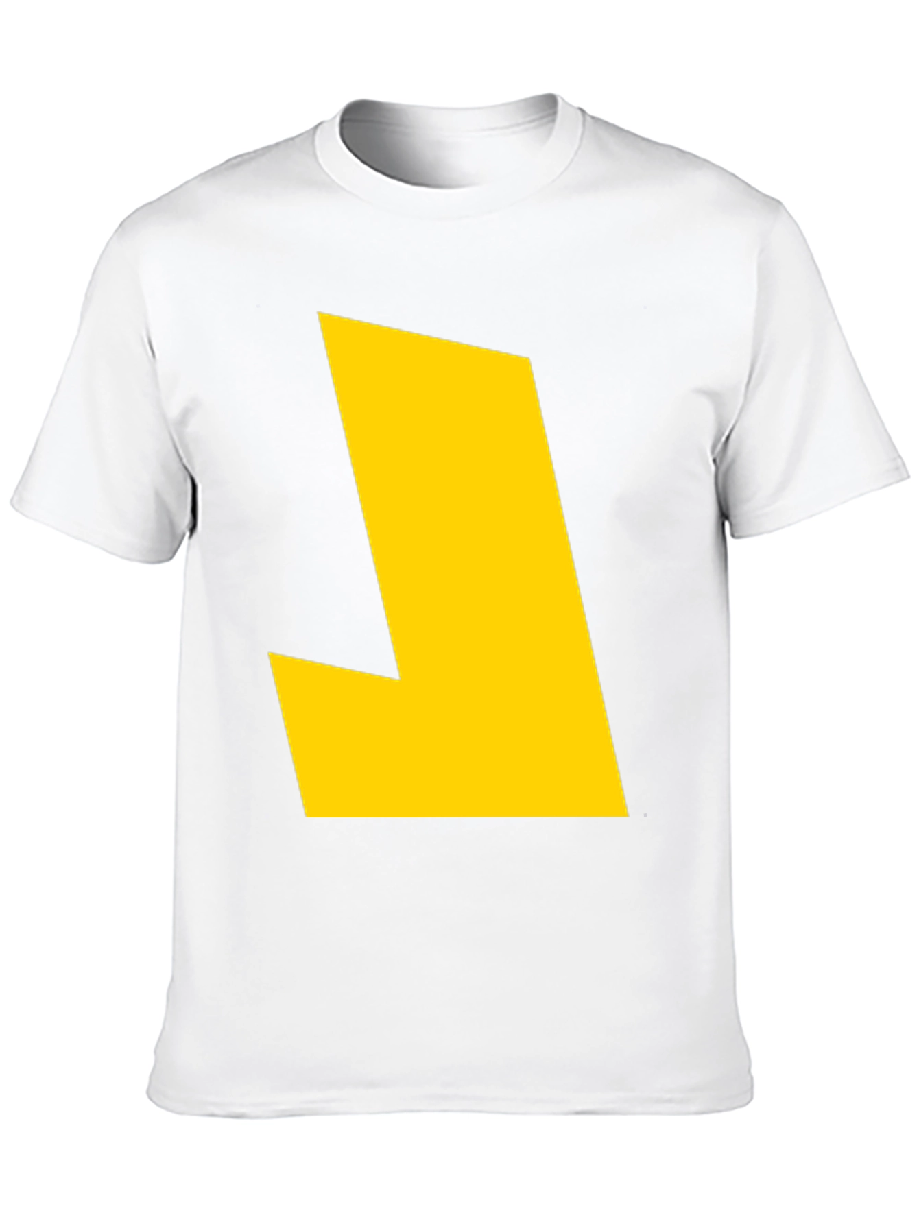 Bold Yellow Graphic Tee - Modern Statement Shirt