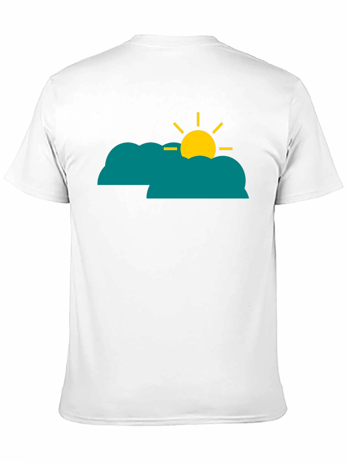 Cloud Sun Graphic Tee - Black Casual Shirt