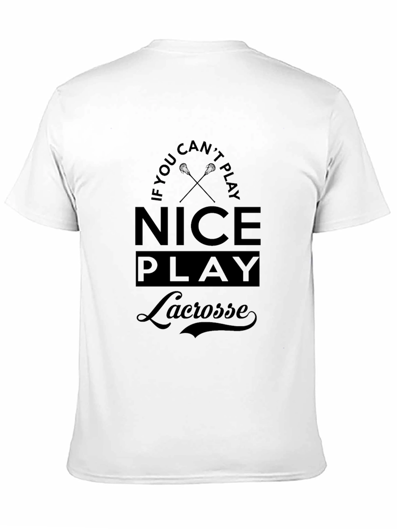 Nice Play Lacrosse Black T-Shirt