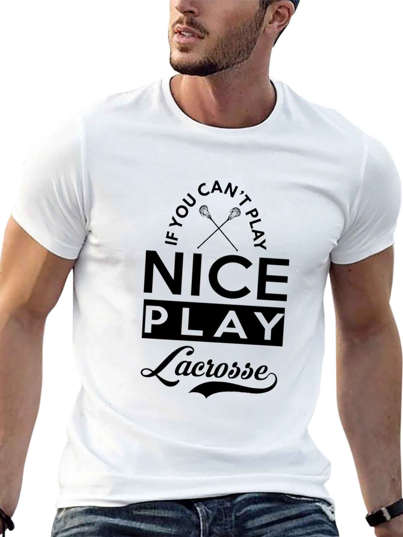 Nice Play Lacrosse Black T-Shirt