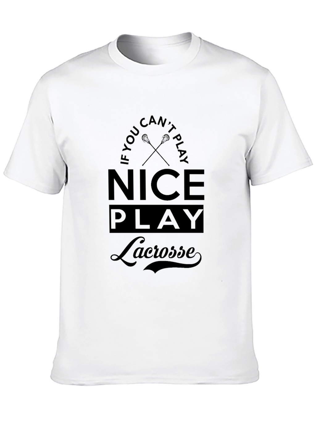 Nice Play Lacrosse Black T-Shirt