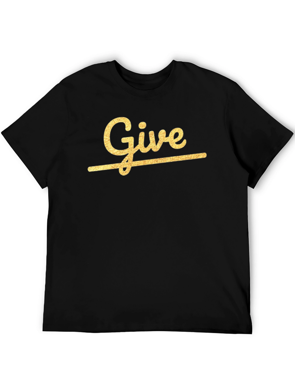 Give Graphic Print Crew Neck T-Shirt